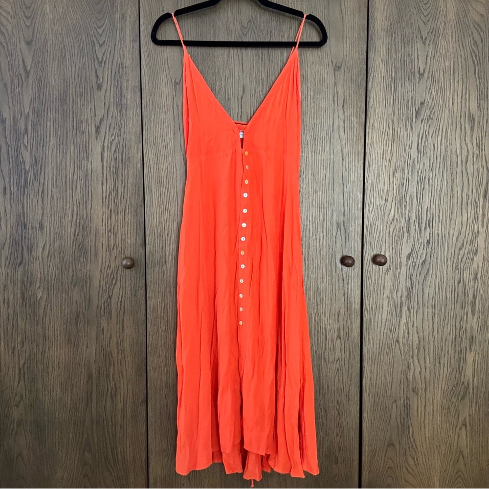 Turquoise Lane Button-Down Midi Dress